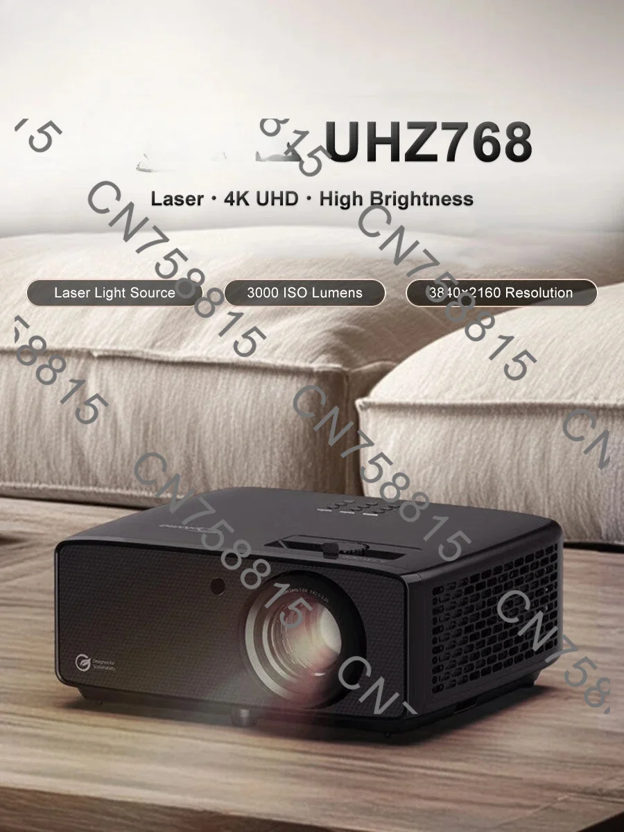 Blu-ray 3D TV ,3000 ISO Lumen MEMC Beam Support 4K 120Hz Game，For optoma UHZ768 4K Dual-Color Laser DLP Projector Home Theater
