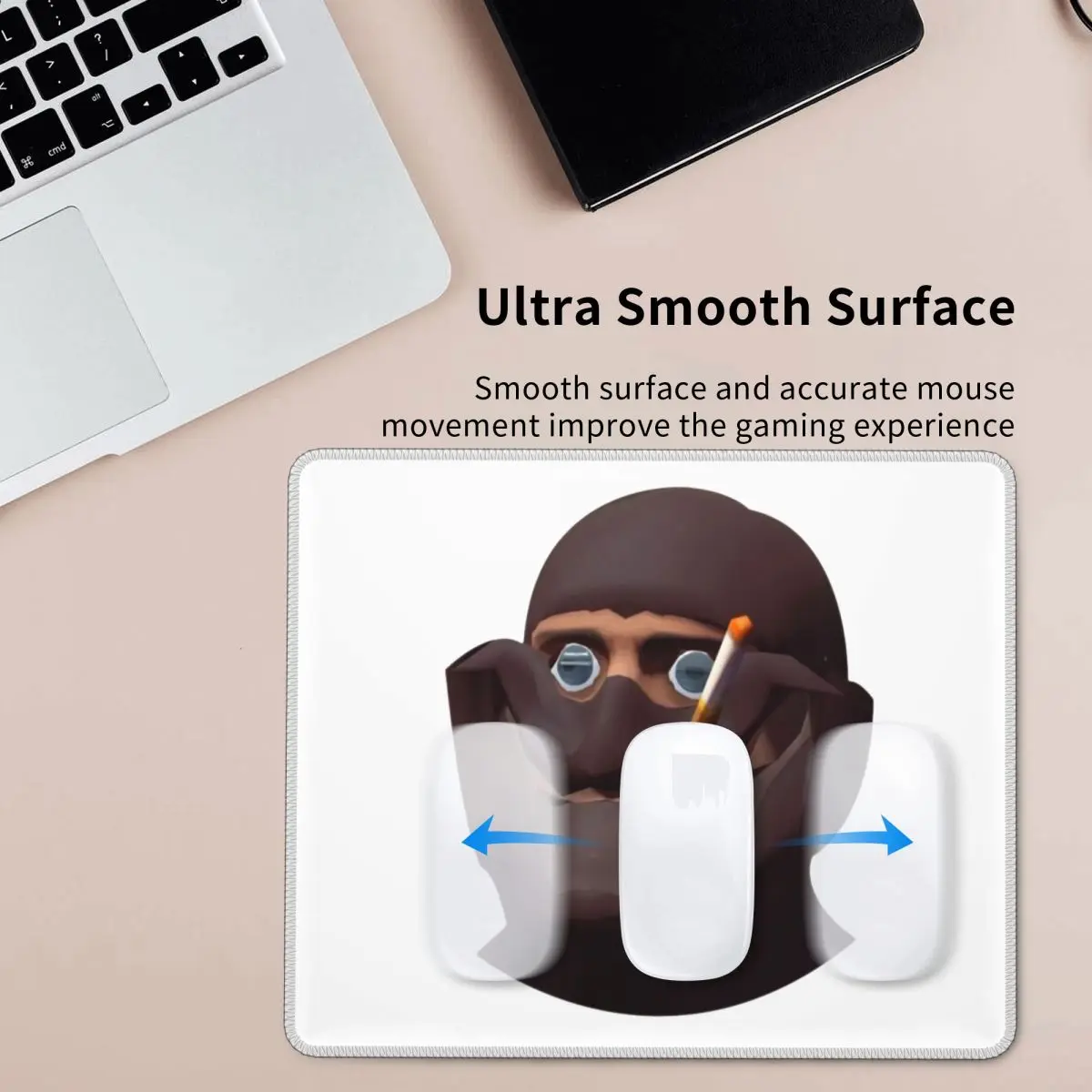 فريق القلعة 2 TF2 جاسوس Gmod وجه مضحك ميمي الأحمر ماوس الوسادة الكمبيوتر لوحة المفاتيح ماوس حصيرة الألعاب الكمبيوتر المحمول حصيرة مكتبية الجدول الحصير