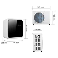 Nouveau climatiseur portable mini-split 9000 BTU, système de refroidissement compact pour petits espaces, contrôle climatique écoénergétique 4