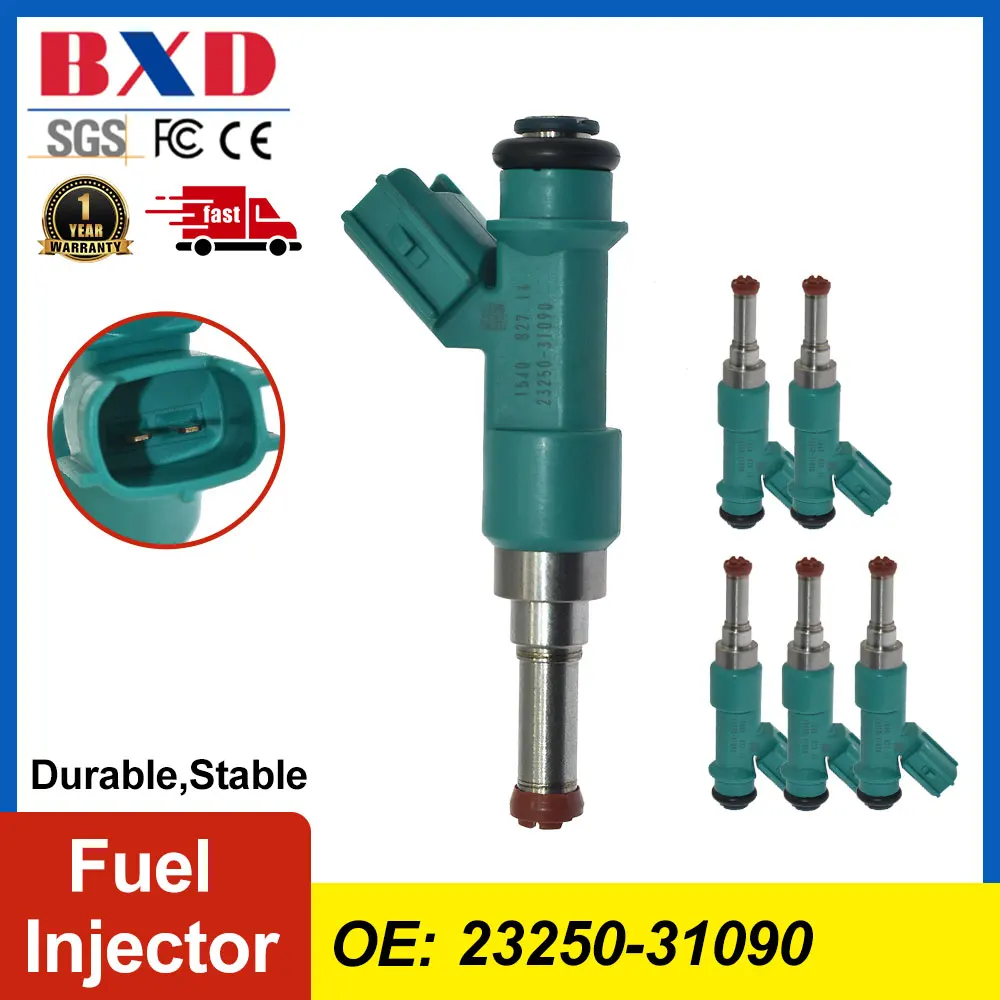 1/6PCS Fuel Injector 23250-31090 For Lexus ES350 2011-2015, Lexus RX350 2011, Lexus RX450h 2011