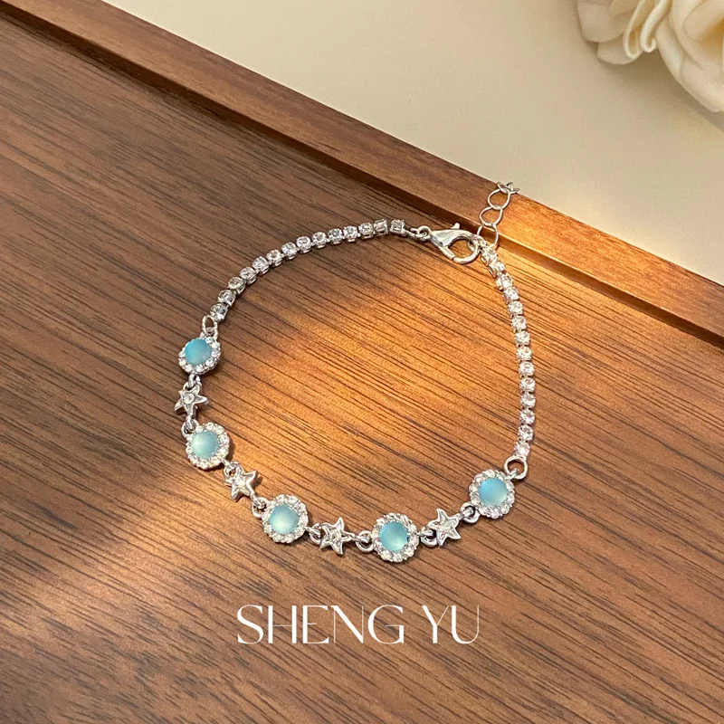 

New Simple Star Zirconia Bracelet For Girls Niche Design Romantic Exquisite Versatile Fine Jewelry Gift for Friends