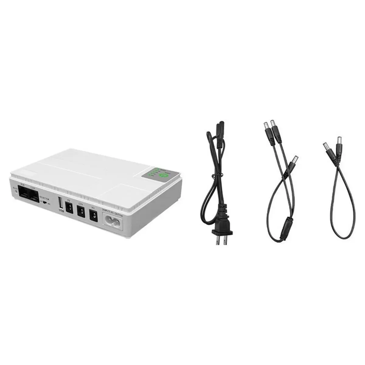 Portable UPS Power Bank with Multi-Output POE Supports Devices Such As Routers and Cameras US Plug 10400MAH