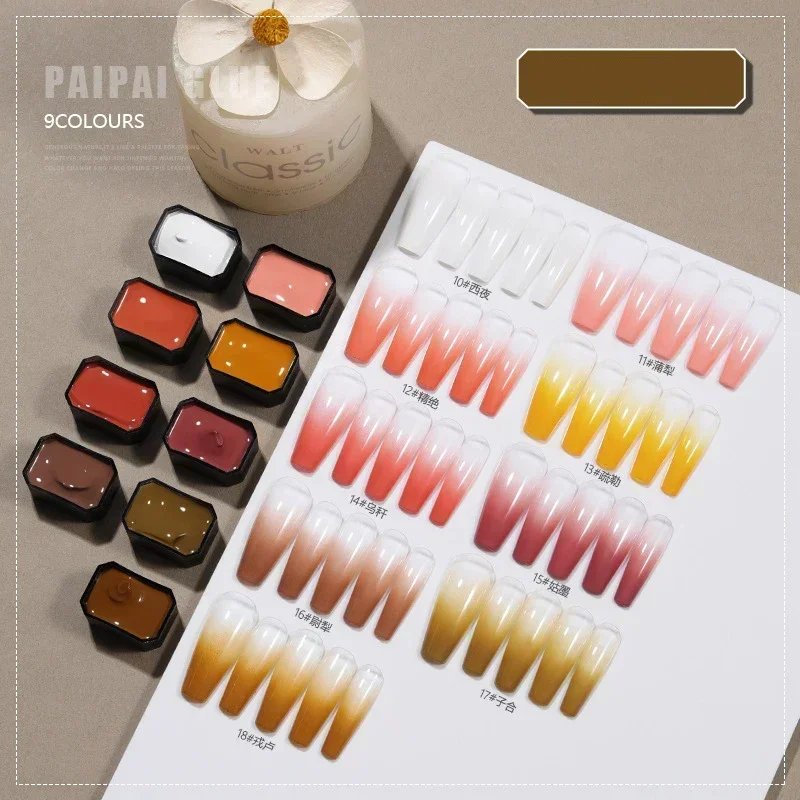 

Nail Polish Glue Thick Halo Staining Gradually Semi Solid Enamel Jelly Solid Pat Gel Nail Art Nail Art Supplies Gradient Color