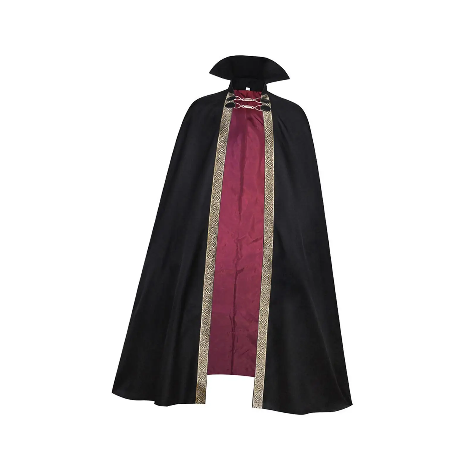 Halloween Cloak Wizard Cloak Halloween Cosplay Costume Cape for Club Fancy Dress Stage Performance Themed Party Photography Prop