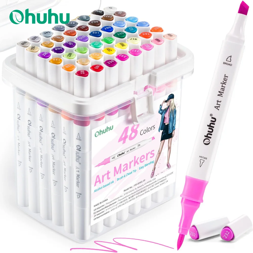 ohuhu-markers-48-illustration-tones-colors-marker-pen-set-alcohol-art-markers-dual-tips-sketching-drawing-manga-school-supplies