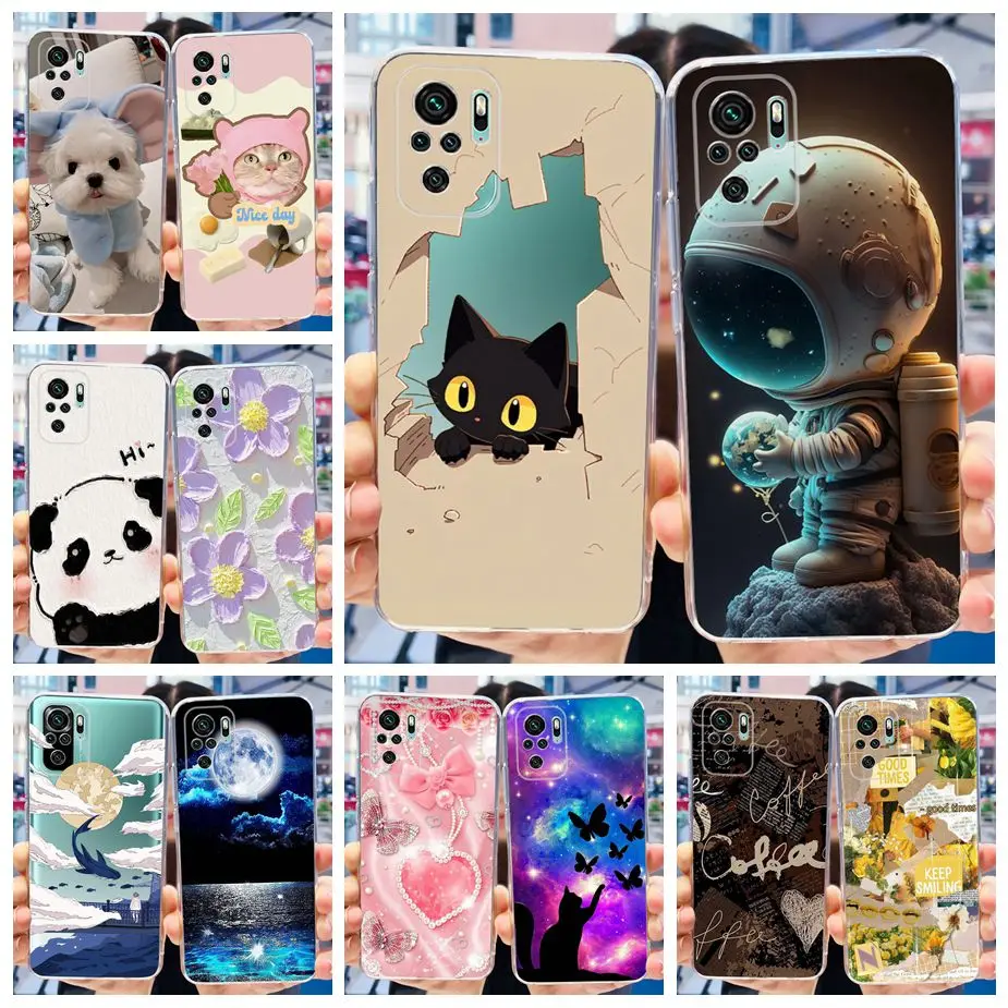 Funda de silicona blanda con dibujos animados para Xiaomi Redmi Note 10S, carcasa bonita pintada para Redmi Note 10 Pro Max Note 10 10S