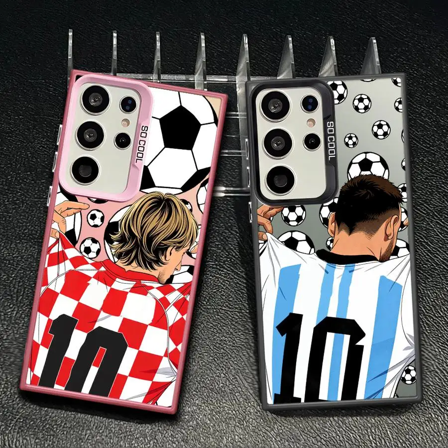 Funny Football Number Back Phone Cover Case for Samsung Galaxy S26 S23 S21 S23 Note 20 Ultra S25 S24 FE S20 Plus S22