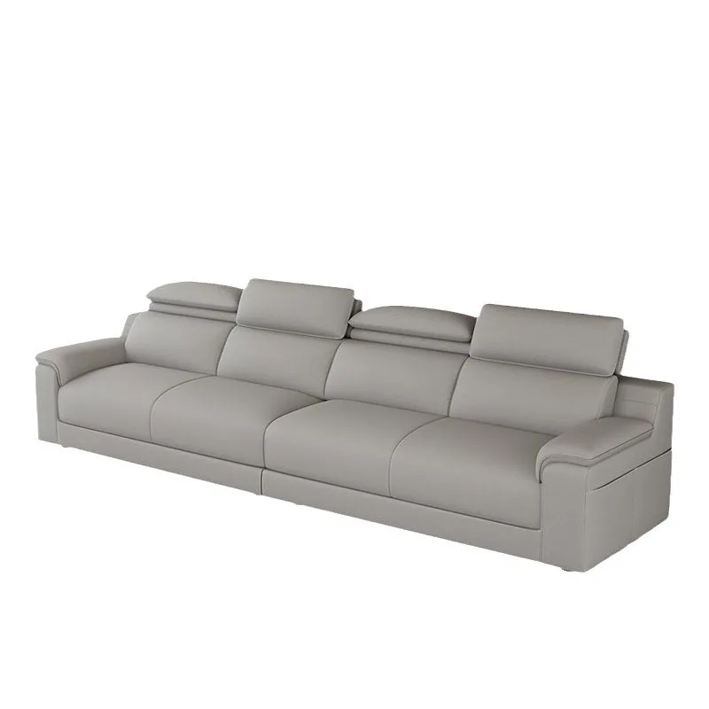 

Italian leather piano keys straight row sofa medium and small apartment modern minimalist living room sofa pedal all leather sof