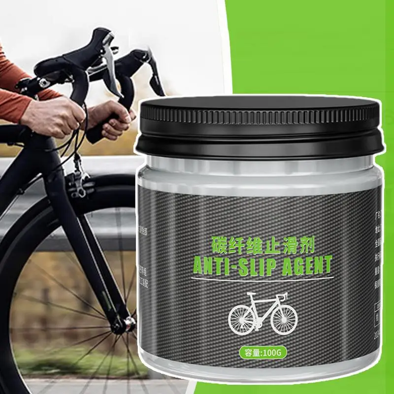 Carbon Fiber Anti Slip Agent 100g Anti Slip Bicycle Grease Multifunctional Bicycle Carbon Grease Bicycle Assembly Grease For