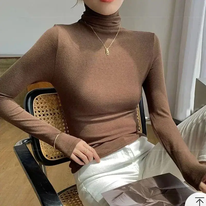 ملابس داخلية نسائية مخملية بقصة ضيقة من Turtlene باللون الأبيض الحليبي Cleanfit Sle عادية بطول Sve مجموعة شتوية للسيدات #4