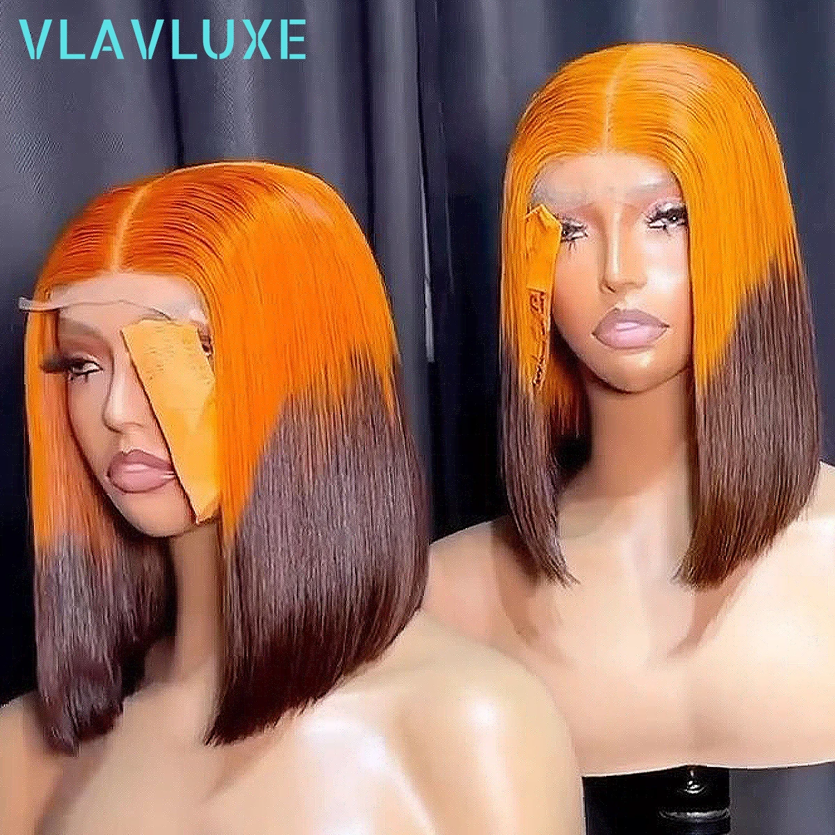 perruques-courtes-bob-ombrees-4-350-lisses-avec-dentelle-frontale-hd-2x6-4x4-densite-350-cheveux-humains-couleur-orange-gingembre-ombree