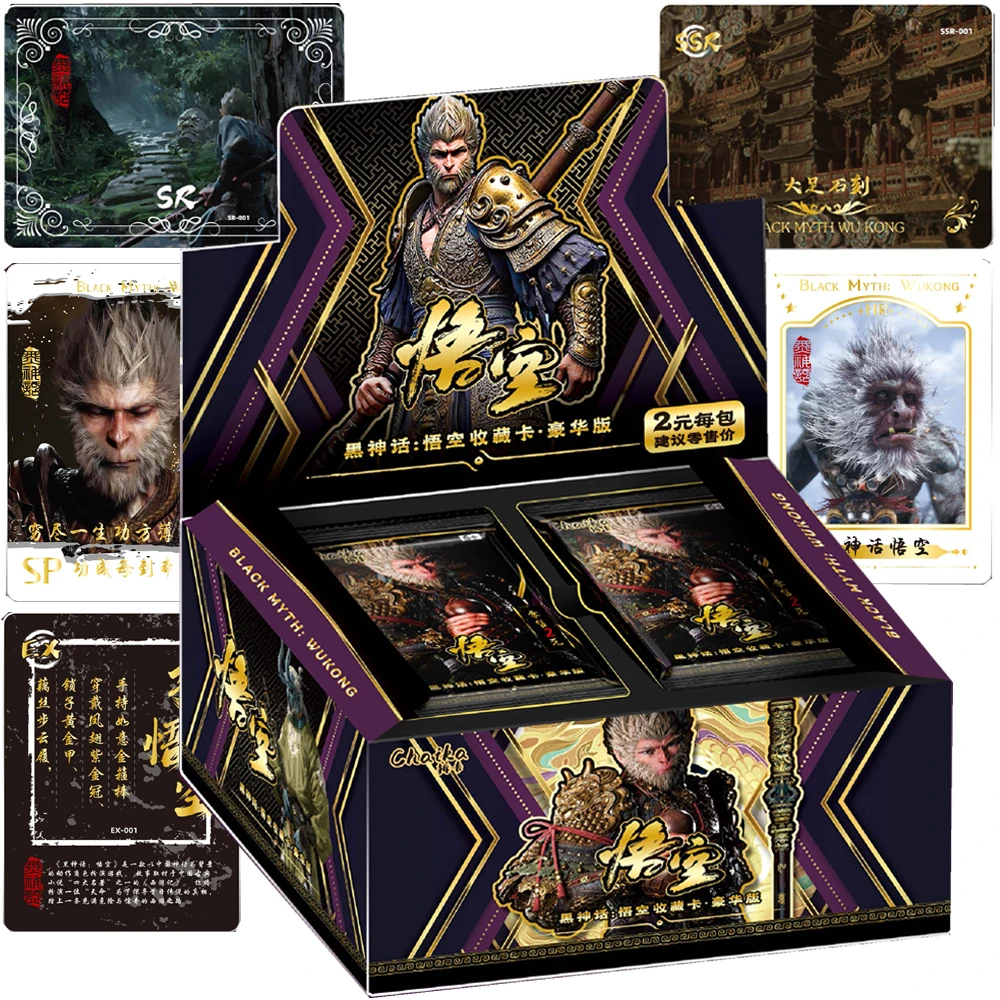 Original Black Myth Wukong Card For Children Immersive Exploration Of Mythological Plot Limited Game Collection Card Kids Toys