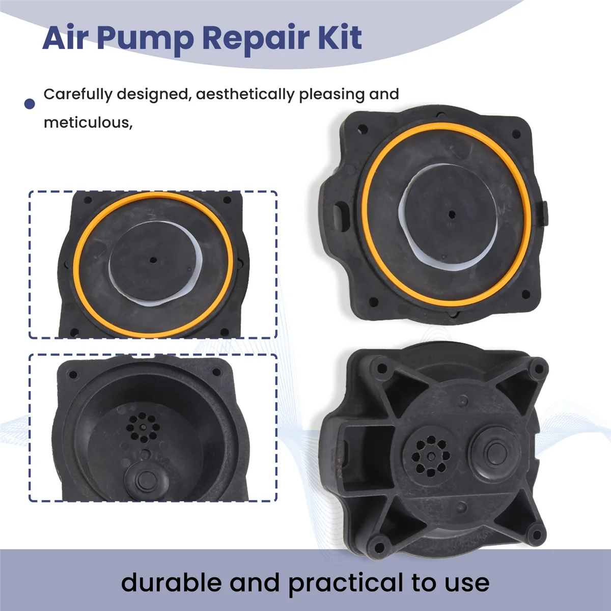 

Air Pump Diaphragm Rebuild Repair Kit for Hiblow HP-100 HP-120 Septic Air Pump 80PD000040 jasmine