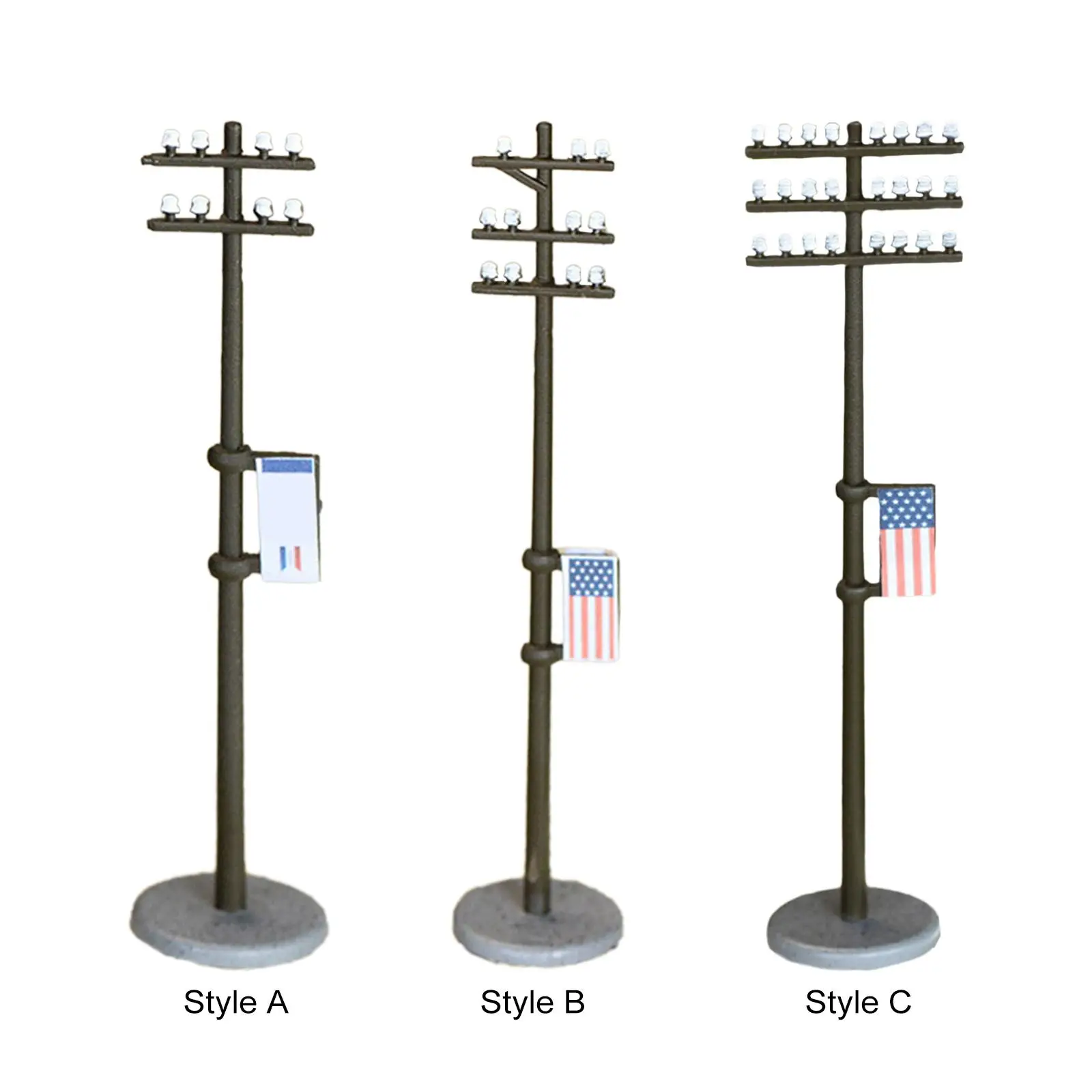 1:100 Miniature Telephone Pole DIY Accessories Accessory for Street Building