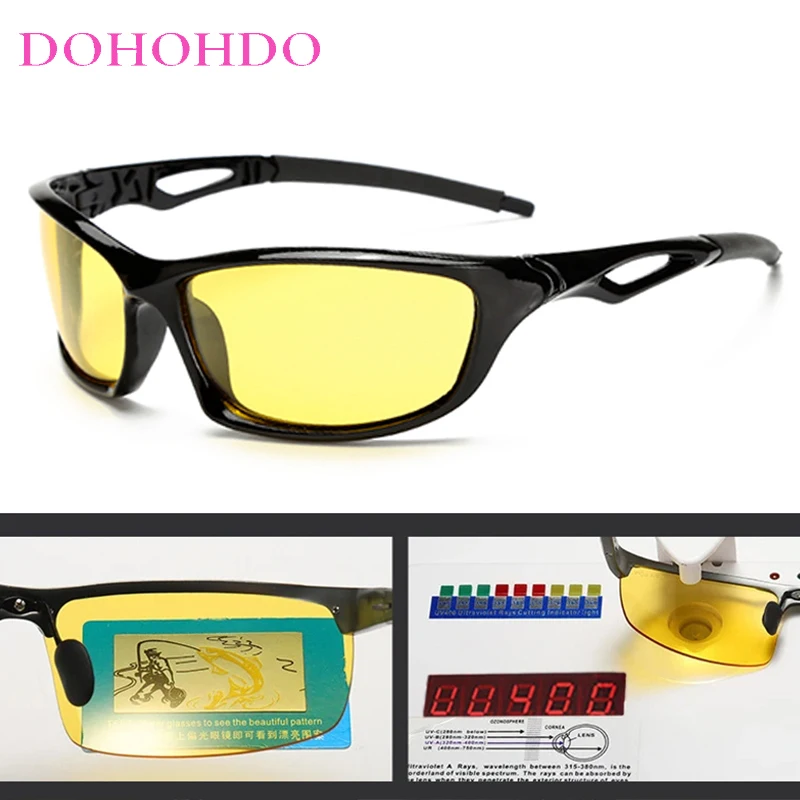 

New Night Vision Glasses For Women Men UV400 Polarized Anti-Glare Driving Sunglasses Goggles Protection Night Eyewear For Driver