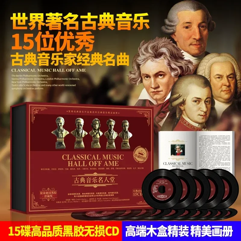 World Famous Classical Music Symphony Vinyl Record Fever Piano Music Car CD Original Genuine for All Devices