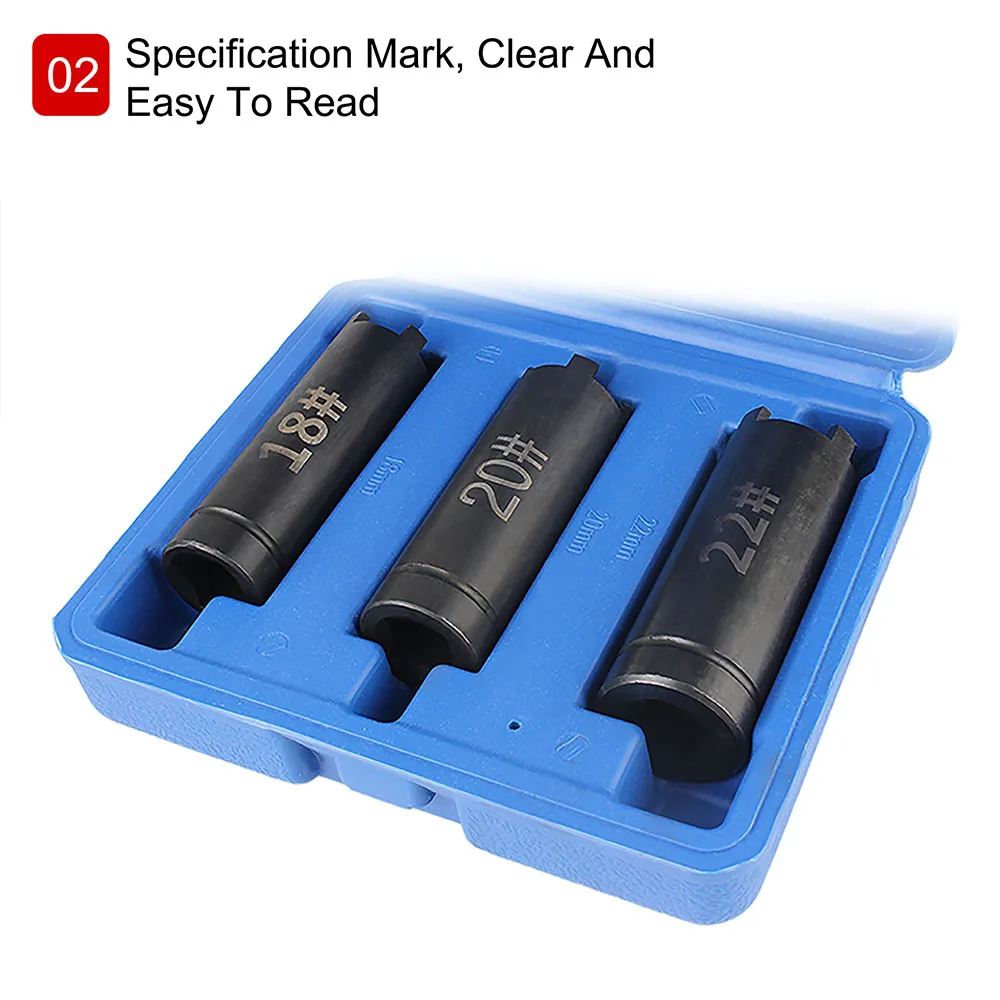 18mm 20mm 22mm Motorcycle Repair Wrench Tool Motorcycle Clutch Nut Removal Starter Disk Removal Tool Four-claw Sleeve 3 PCS