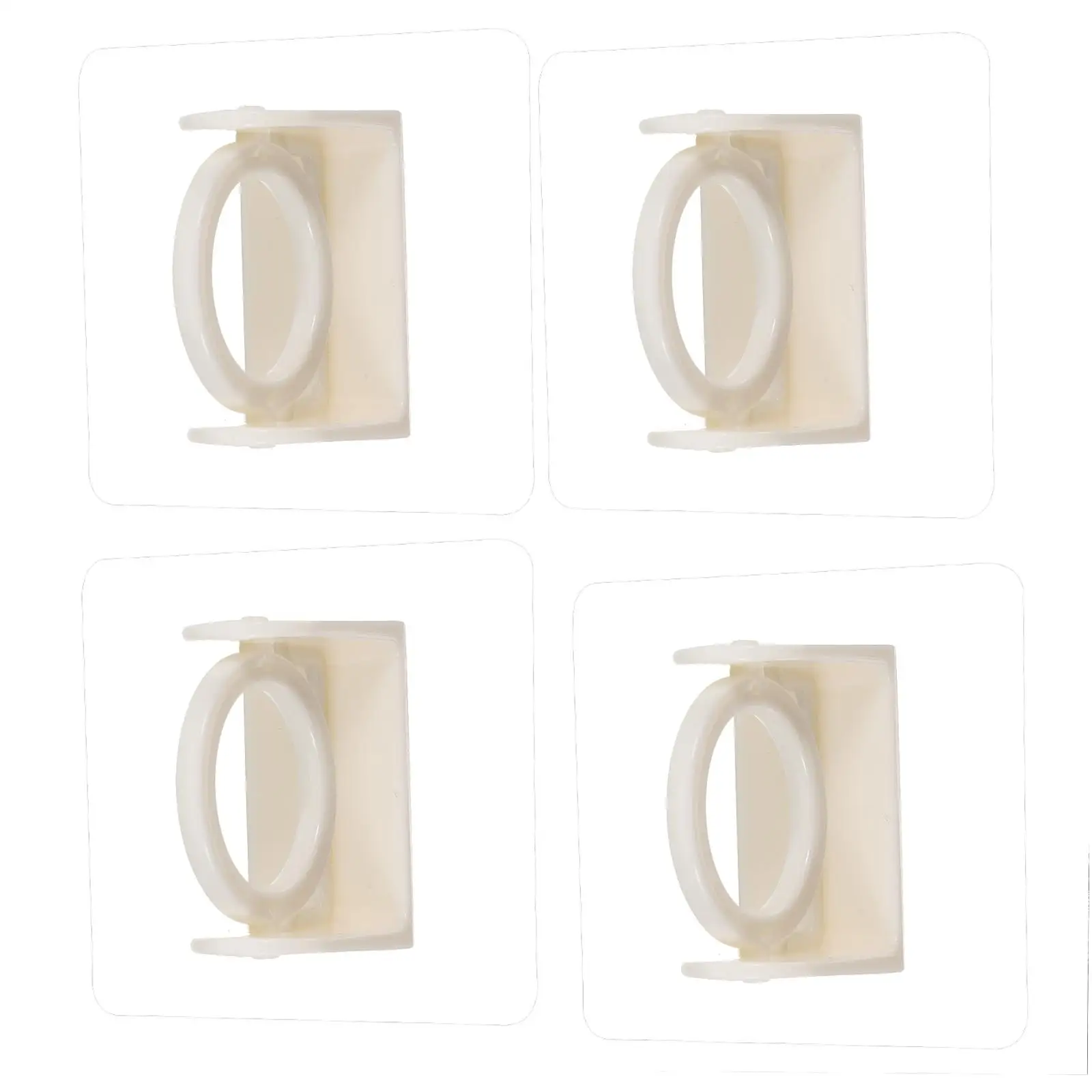 

Swivel Hook Rod Hooks Curtain Holders No Drilling Track Self-adhesive for Drapes