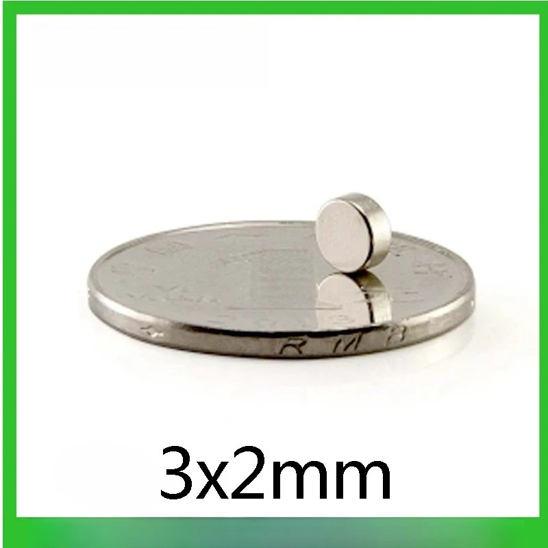 20~100pcs 3x2mm Small Circular Magnets 3x2mm for Home Refrigerators, Offices DIY  3x2mm
