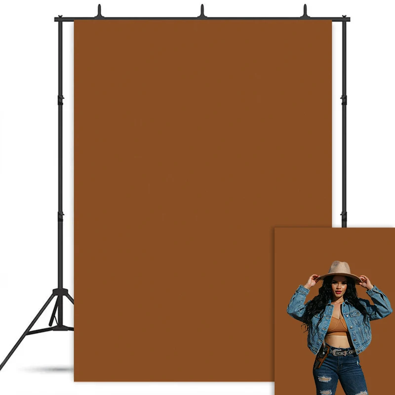 Warna Solid Coklat Bata Merah Latar Belakang Fotografi Wanita Hamil Pemotretan Potret Bayi Abstrak Studio Latar Belakang Foto Seni