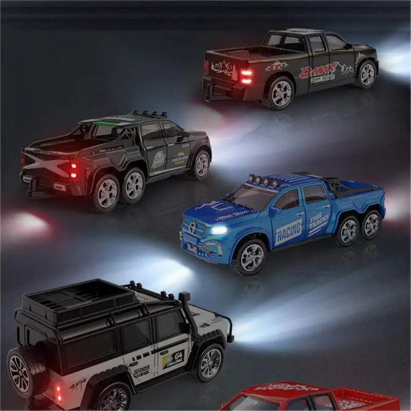 RC Cars 2.4G 5-Channel 1:64 Alloy Mini Remote Control SUV Drifts Long Endurance Electric Off-road Vehicle for Children Light