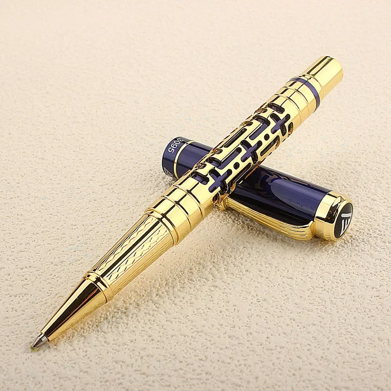 Luxury New 3095 Roller Ball Pen Metal Ink Pens Black 0.5mm Calligraphy Office School Supplies Ballpoint Pen