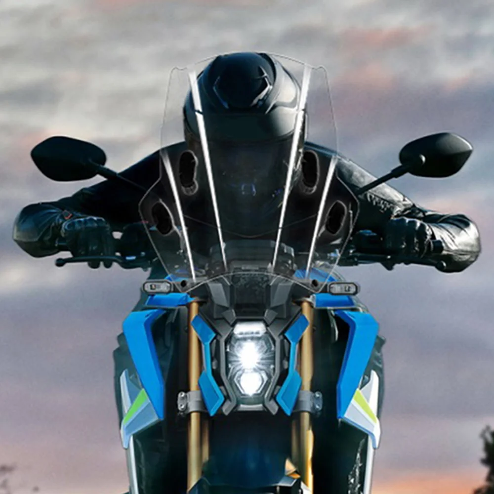 Parabrisas Universal para motocicleta BMW R18 R1200R S1000R, Deflector de soporte ajustable para SCOUT/SCOUT BOBBER indio