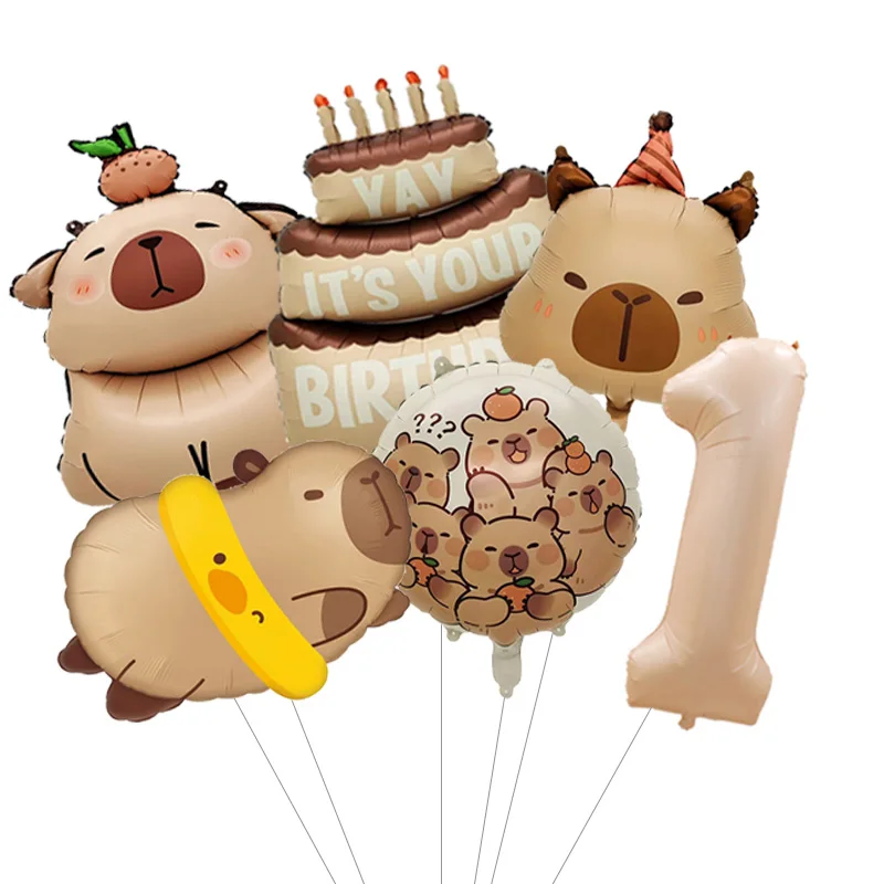 High Quality Latex Capybara Printed Balloon Set Durable Animal Themed Decor Balloons for All Kinds of Birthday Party Decoration view 2