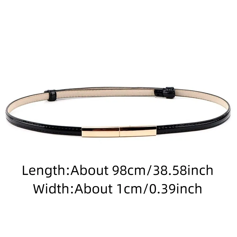 بسيطة قابل للتعديل براءات حزام جلد بلون تنوعا رقيقة مشبك حزام الملابس والاكسسوارات دائم النساء حزام الفتيات