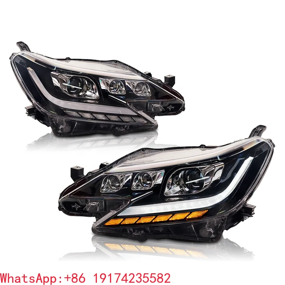 

ForManufacturer Wholesales for Toyota Mark X 2014-2017 Reiz LED Headlight Mark X Bi Xenon Projector Lens Angel Eye DRL Signal L
