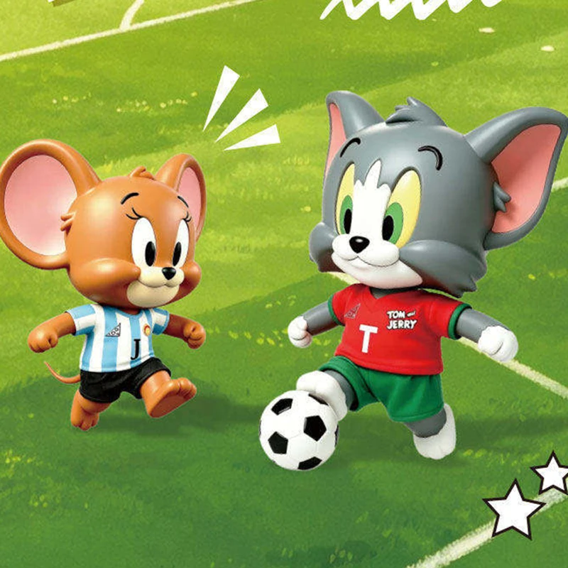 

Genuine Soap Studio Tom and Jerry Blind Box Sports Series Cheerleader Star Jerry Anime Figure Mystery Box Model Ornament Gift