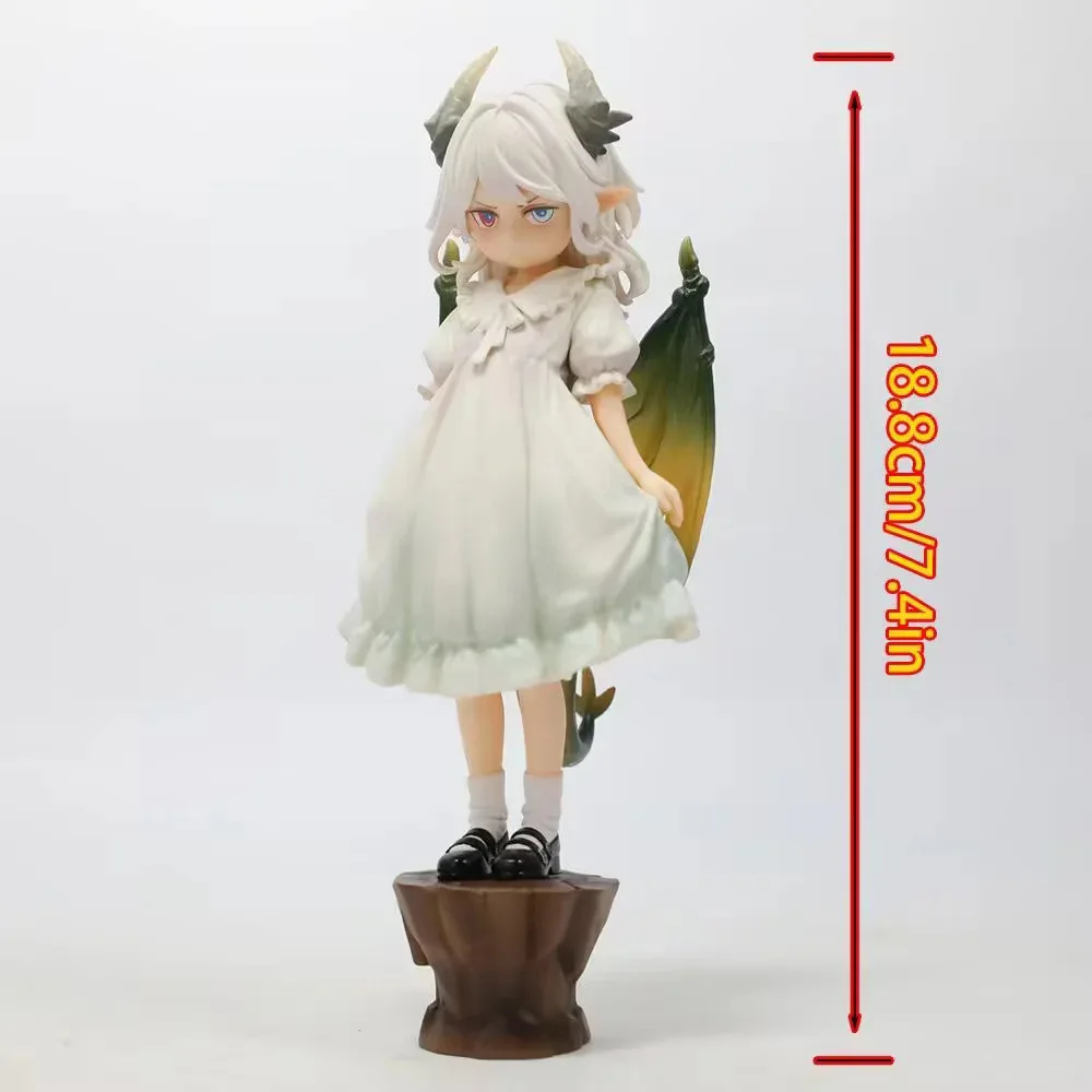 18CM Anime Miss Kobayashi's Dragon Maid Kanna Kamui Action Figure Cute Ilulu PVC Model Doll Desktop Decor Collection Toys Gifts