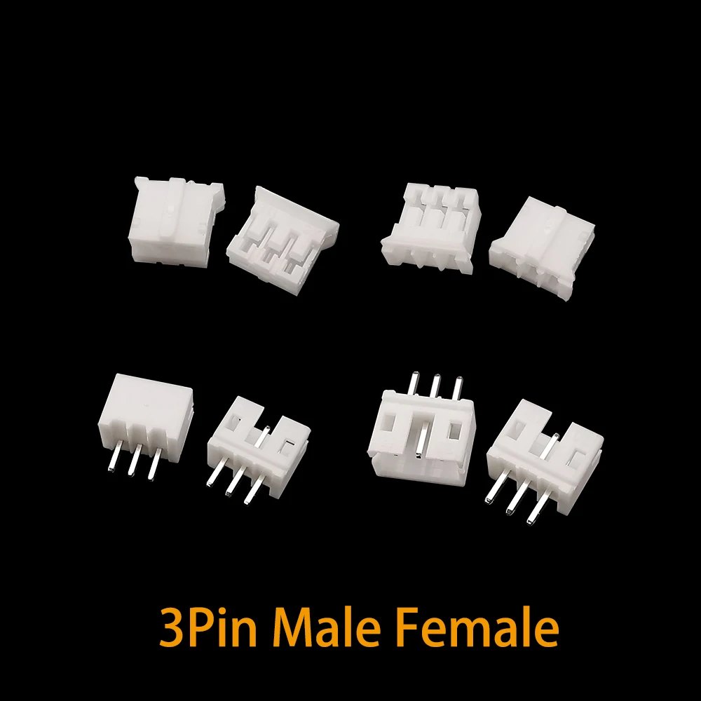 100Pcs JST PH 2.0 2.0mm 2P 3P 4P 5Pin Male and Female Housing Header Connectors Terminal Straight Needle PH2.0 Wire Connector