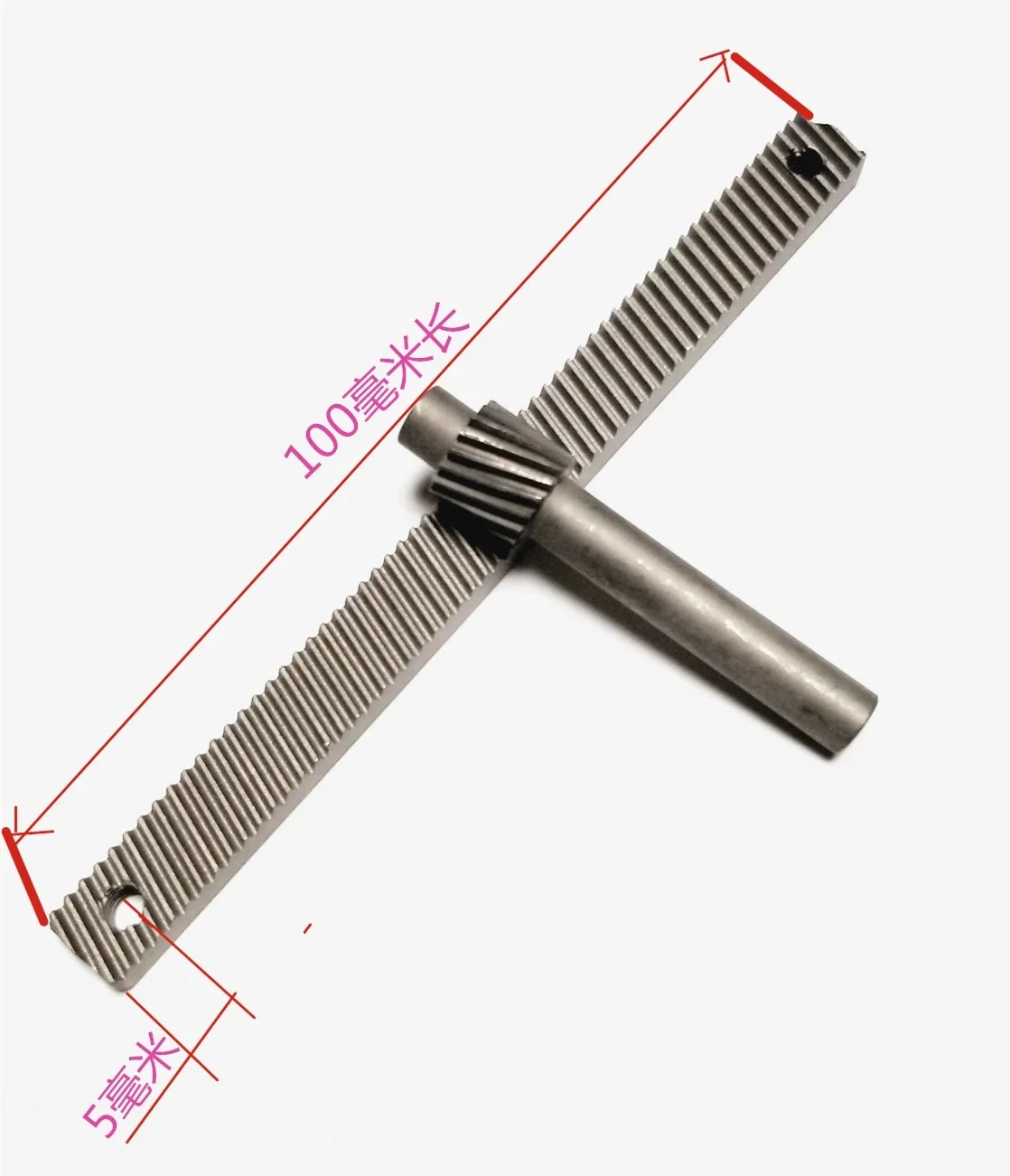 Precision Adjustment Rack, 0.5 Module, 17 Teeth, 100 mm, Sliding Table Compatible Rack-and-Pinion, Platform Gear