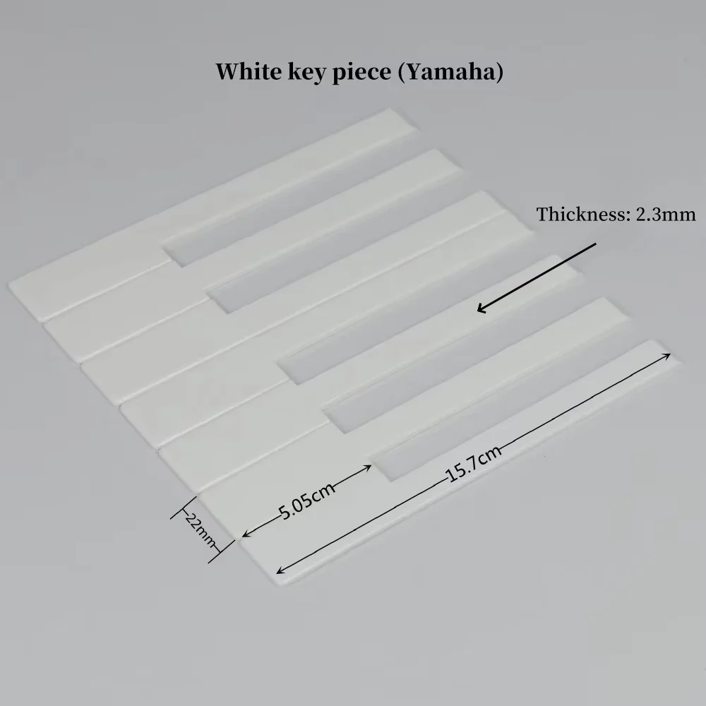 Piano accessories tools white keys piece imported from Germany Matte ordinary