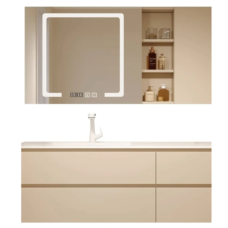 Modern Salon Bathroom Cabinets Vintage Vanity Drawer Light Bathroom Cabinets Mirrors Storage Mueble Organizador Furniture