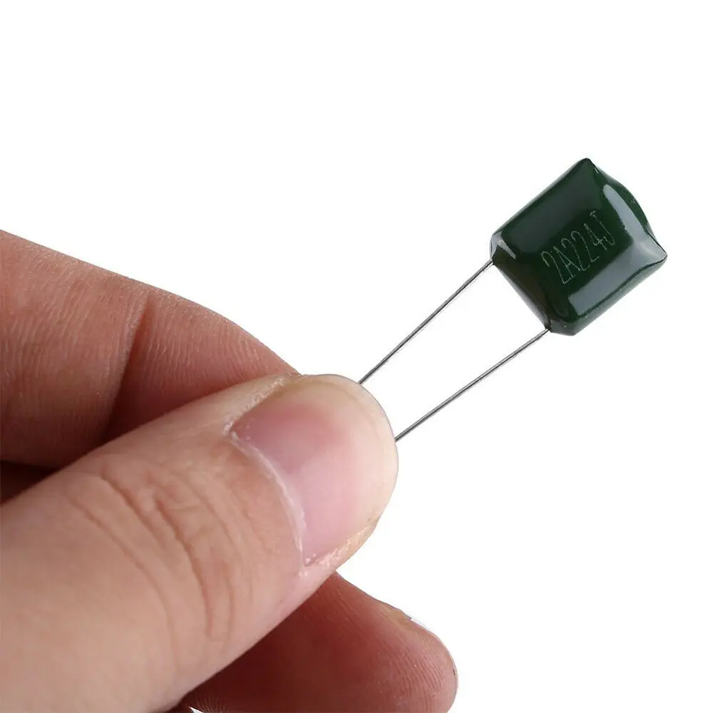 Upgraded 660Pcs 24 Values 100V 2A221-2A474 Polyester Film Capacitor Assortment Pack Kit