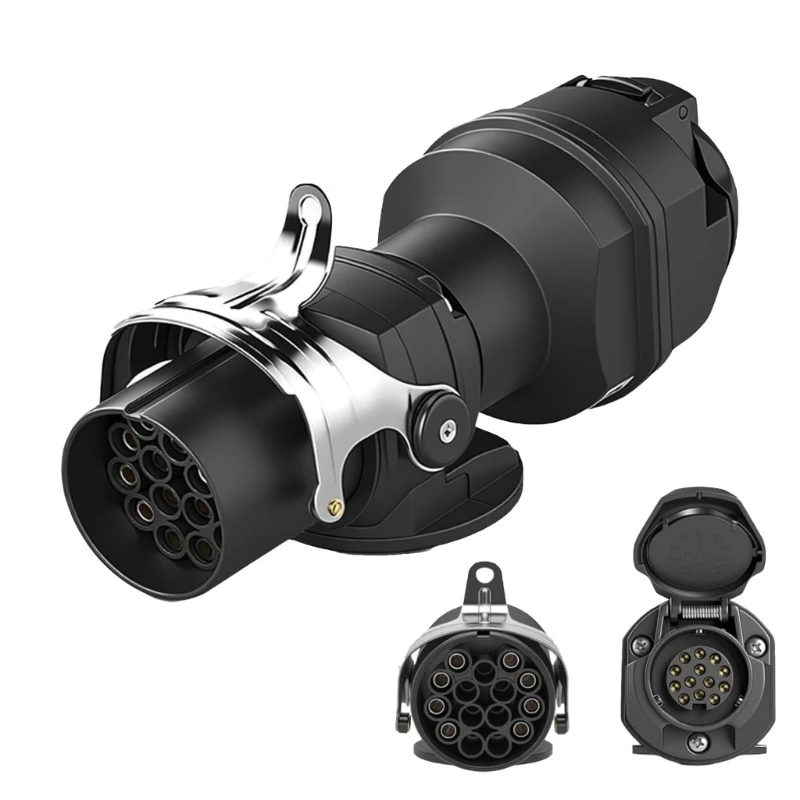 24V To 12V Power Adapter 15 Pin Truck ABS Socket To 13 Pin Trailer Attachment For Commercial Vehicles Trucks And Trailers