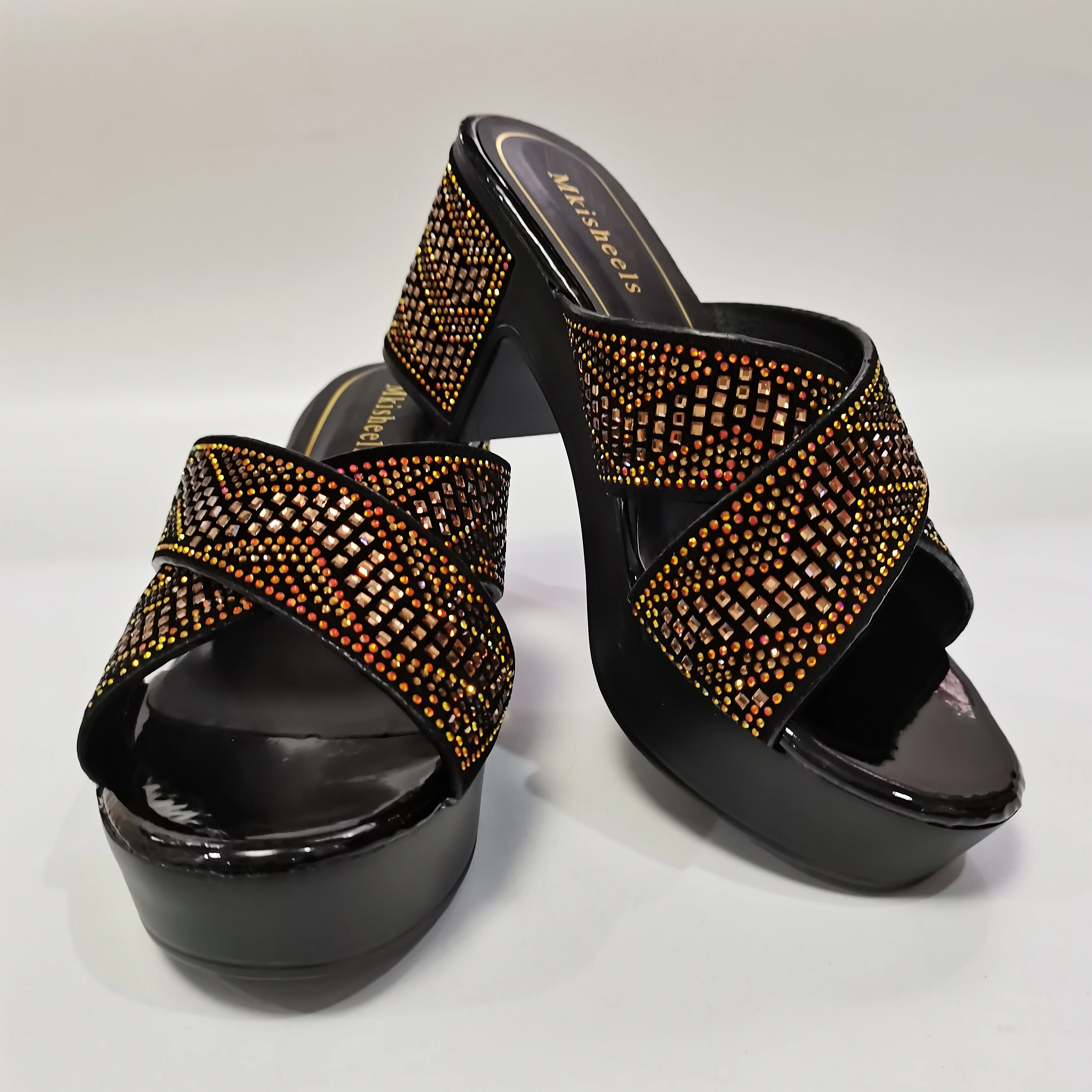 Pretty Women Shoes High Heel Soft Sandals Fashion Casual Shoes Hot Selling Italian Style African Woman Sandals 37-42