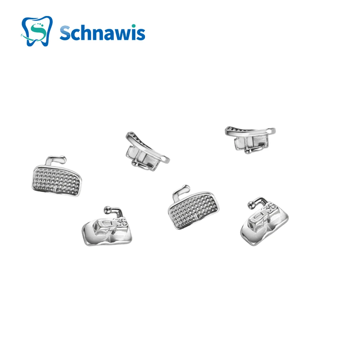 400Pcs/100sets Orthodontic MBT 1st Molar Dental Buccal Tubes Denistry Slot Bondable Monoblock Non-Convertible Roth MBT Brackets