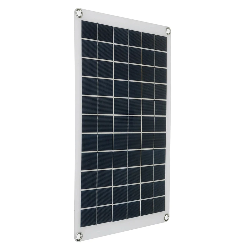 100W Solar Panel Dual USB Solar Cells 18V Solar Plate Power Bank for Moblie Phone Camping RV Car Yacht Outdoor Battery Supply