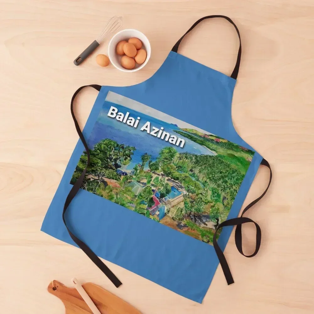 

Balai Azinan 2 Apron Home Utensils work gowns for women cleaning cooks clothes men's barbecue Apron
