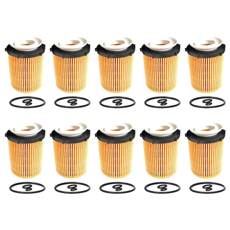 10Pcs Engine Oil Filter Elements A2701800109 2701800009 For Mercedes Benz E-CLASS W212 A207 C207 S212 2013-2019