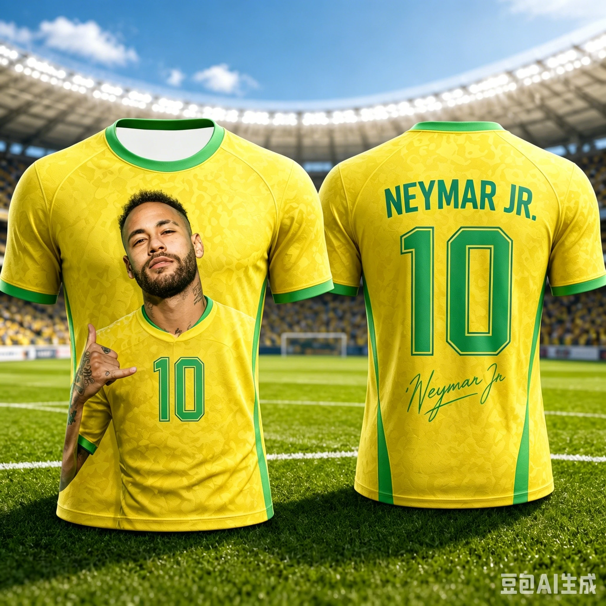 Summer Unisex Neymar Fan Tee 2026 Soccer Match Cheer Clothes Classic Jersey For Adults And Children Match Day Outfit
