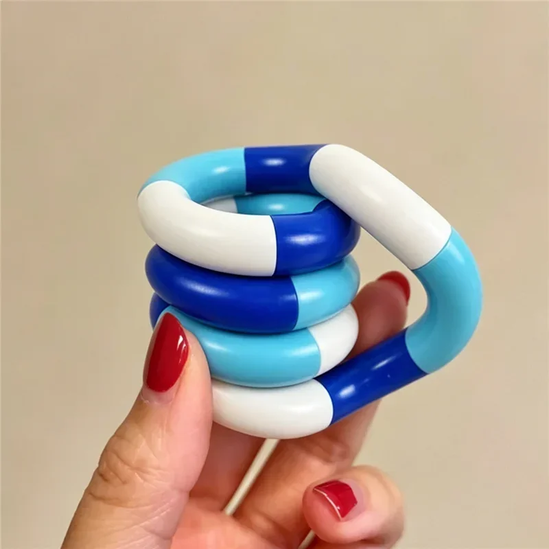 Colorful Detachable Bendable Tangle Twist Fidget Sensory Toy Anti-Stress for Hand-Eye Coordination Focus Relax Training Toy