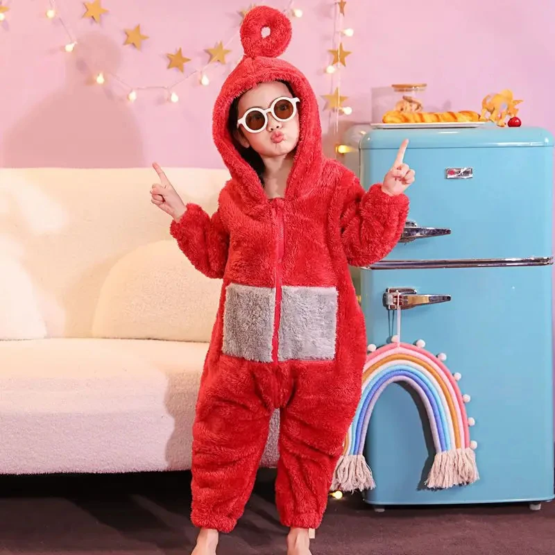 ⭕️⭐️⭕️Adult  Costume Homewear Funny Tinky Winky Anime Tele Baby Tubbies Laa-Laa Po Soft Halloween Christmas Pajamas Costum⭐️⭕️⭐️ view 3