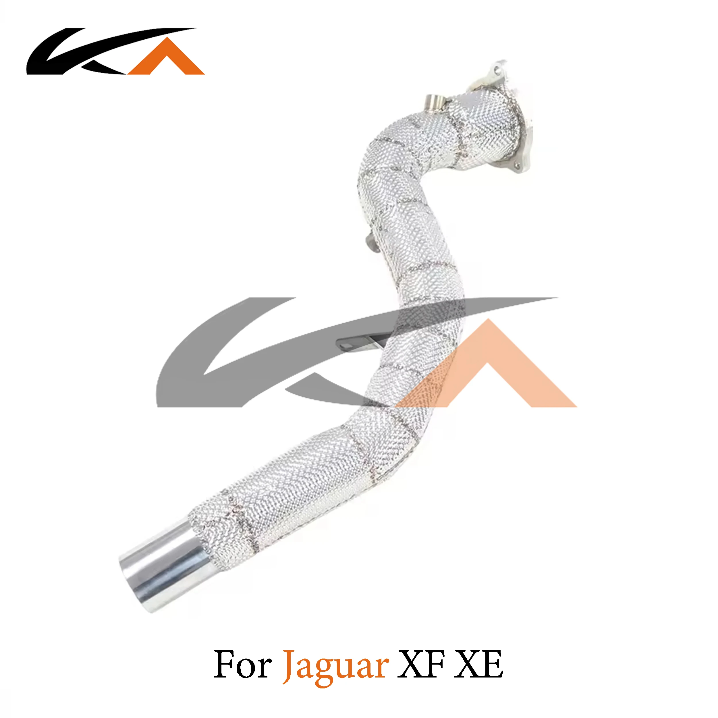 KA Tuning downpipe exhaust for Jaguar XF XE 2.0T axle pipe performance heat shield with catalysis