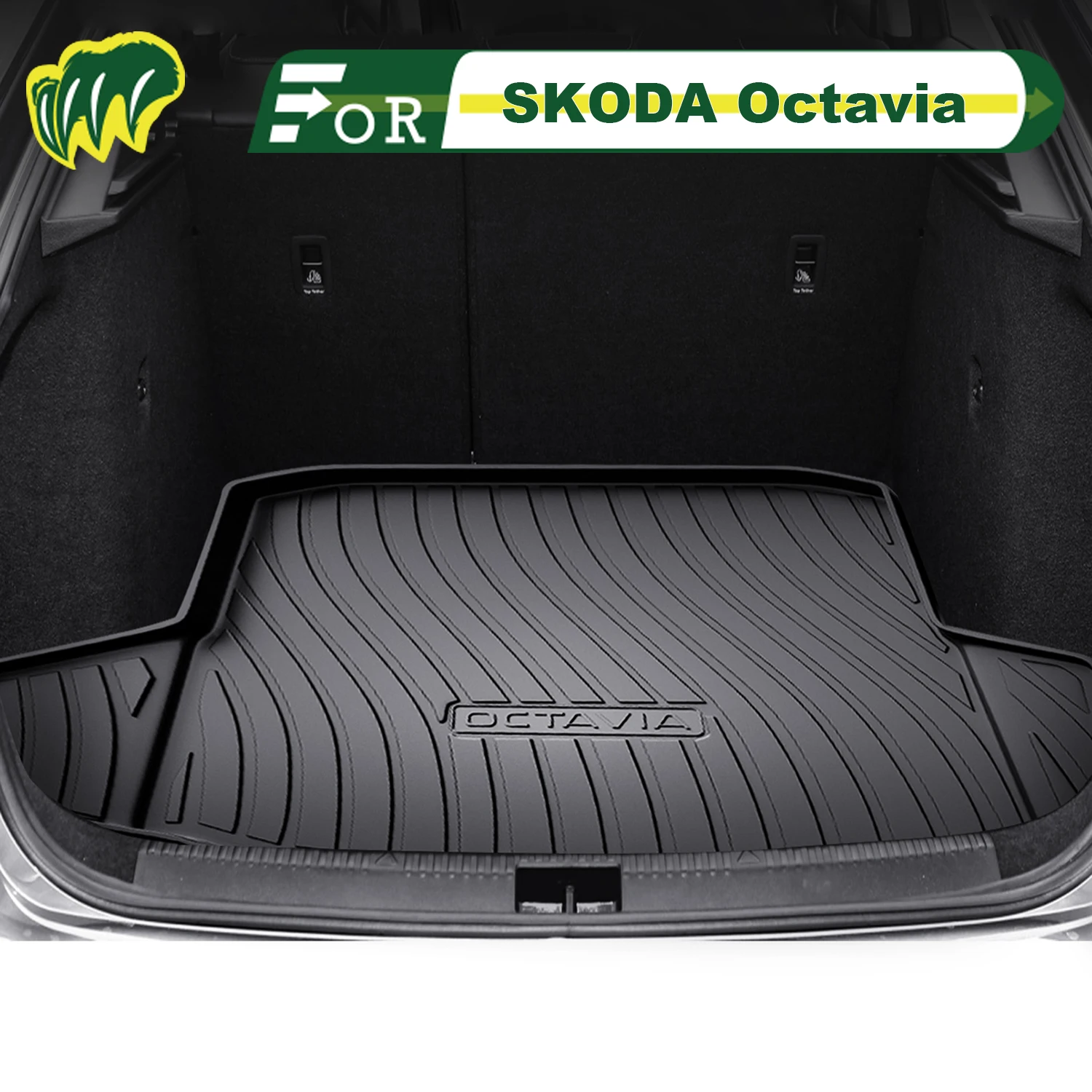

Для SKODA Octavia pro 2007-2025 TPE индивидуальный коврик для багажника автомобиля коврик для багажника 3D-образный коврик для багажника защитный коврик для заднего багажника