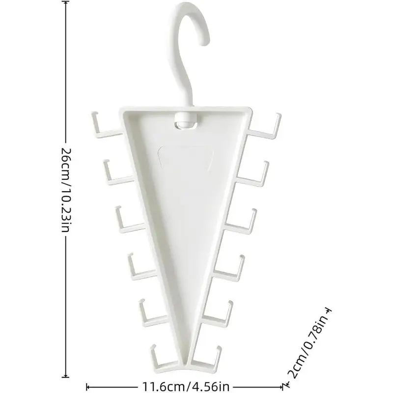 V-förmiger Mehrfach-Kleiderbügel-Organizer mit 12 Haken, platzsparender Kleiderbügel für effiziente Aufbewahrung im Kleiderschrank – Detail 1
