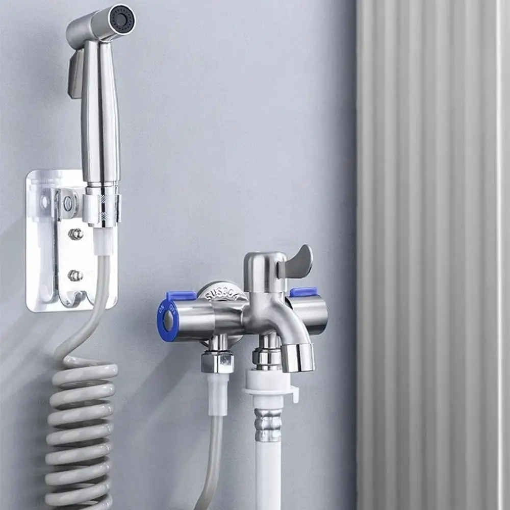 

One in Three Out Stainless Steel Faucet with Tape with Washing Machine Outlet Three Way Water Tap Easy Installation Anti-Leakage